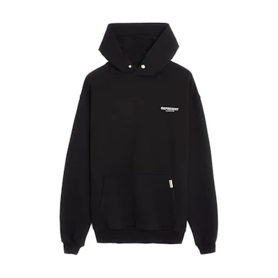 Represent SS23 Owners Club Logo Hoodie Black Long Sleeve Represent-M04153