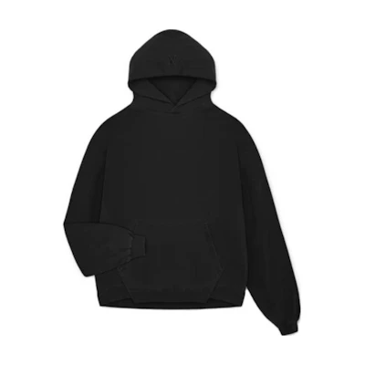 Represent SS23 Plain Black Hoodie Long-Sleeve Adjustable Fit INM401-01