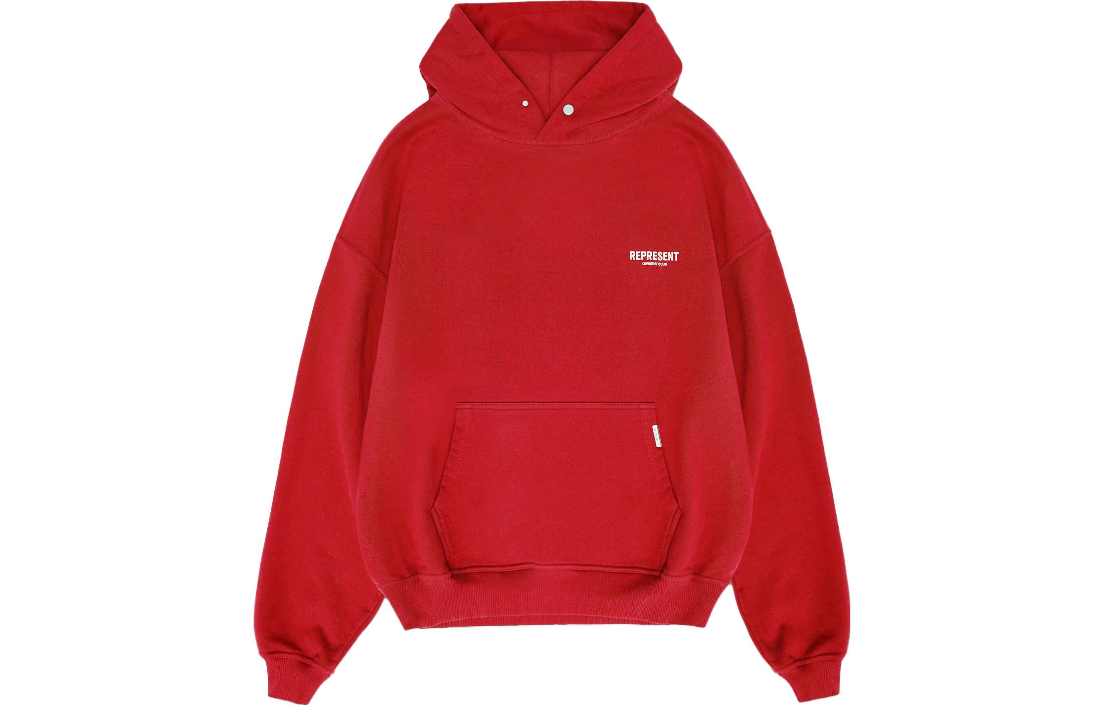 Represent SS23 Red Letter Print Hoodie Long Sleeve MH4004-206