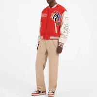 Shop REPRESENT SS23 男款紅色字母印花棒球外套 M01223-239