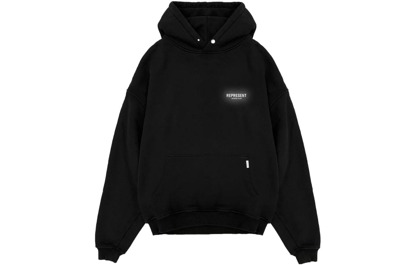 Lookbook Represent SS23 Reflective Logo Long Sleeve Sweatshirt Black - M04153-343