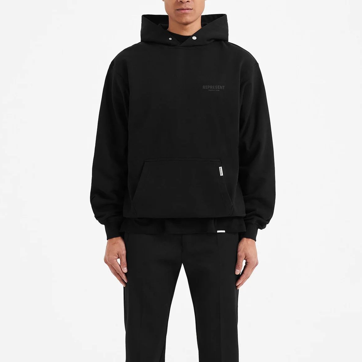 Purchase Represent SS23 Reflective Logo Long Sleeve Sweatshirt Black - M04153-343