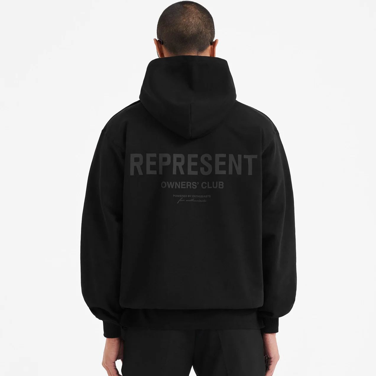 Details for Represent SS23 Reflective Logo Long Sleeve Sweatshirt Black - M04153-343