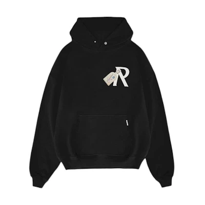 Represent SS24 Summer Capsule Letter Print Black Pullover Hoodie Men MLM4686-001