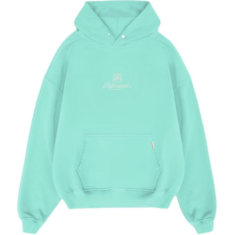 Represent SS24 Summer Capsule Letter Print Hoodie - Electric Mint MLM4766-244