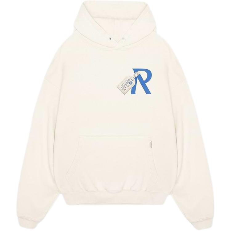 Represent SS24 Summer Capsule Letter Print Hoodie Men’s Antique White MLM4686-242