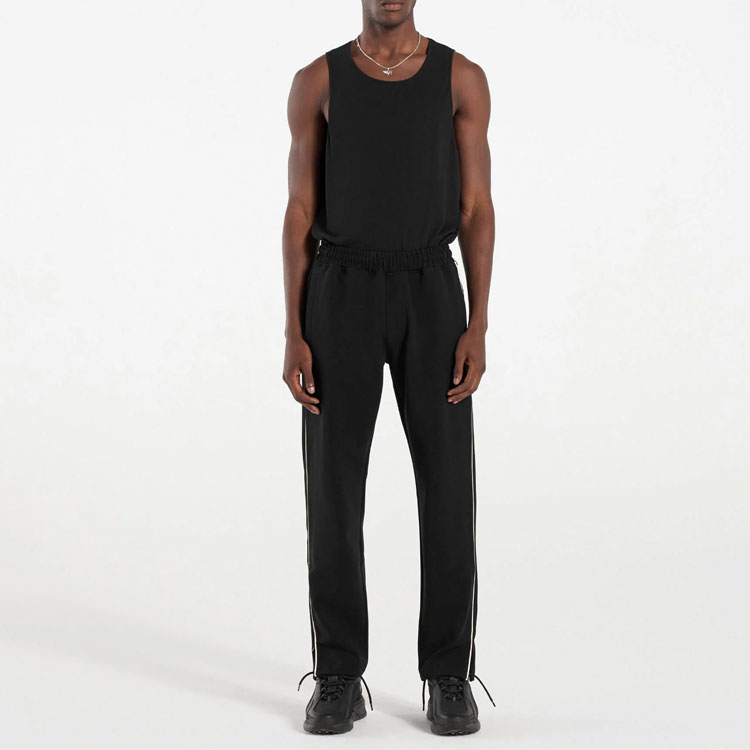 Lookbook REPRESENT 夏季胶囊系列 黑色松紧腰拉链针织休闲裤 M08185-246