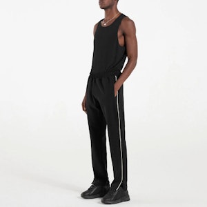 REPRESENT 夏季胶囊系列 黑色松紧腰拉链针织休闲裤 M08185-246 Details for REPRESENT 夏季胶囊系列 黑色松紧腰拉链针织休闲裤 M08185-246