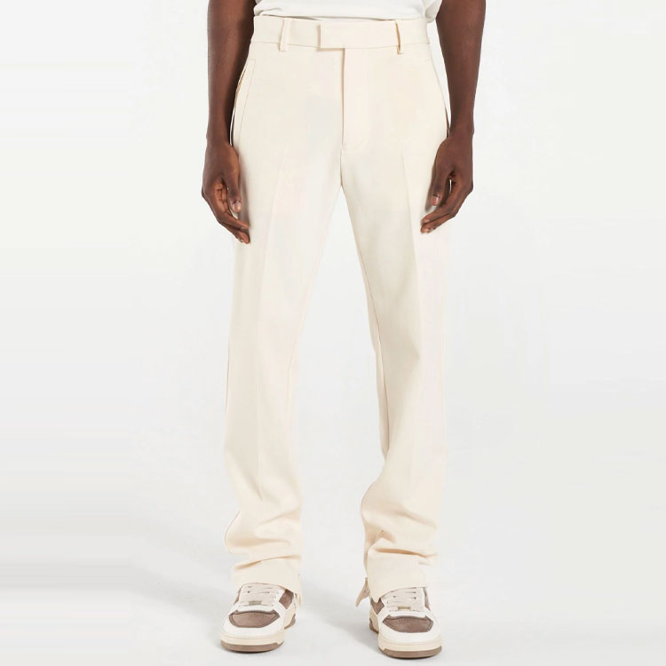 Lookbook REPRESENT 夏季系列 奶油白色寬鬆直筒休閒長褲. M08093-94