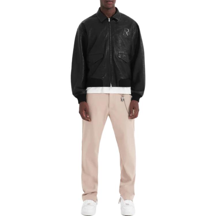 Lookbook REPRESENT 夏季膠囊系列男士修身米色休閒長褲 M08093-285