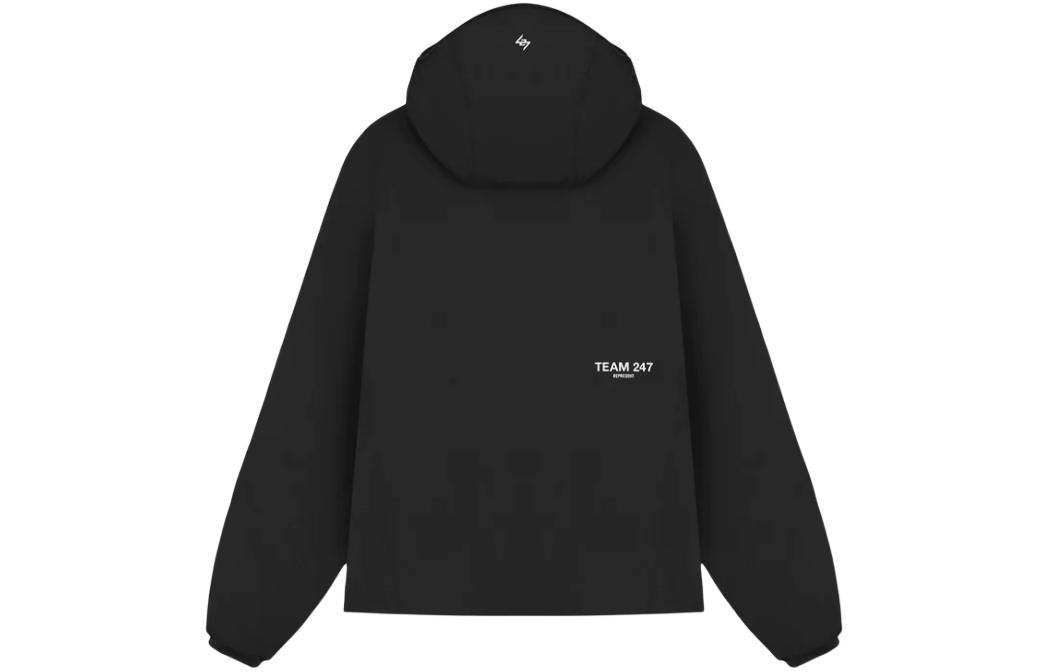 Lookbook REPRESENT Team 247 黑色保暖连帽拉链夹克 247M107-01