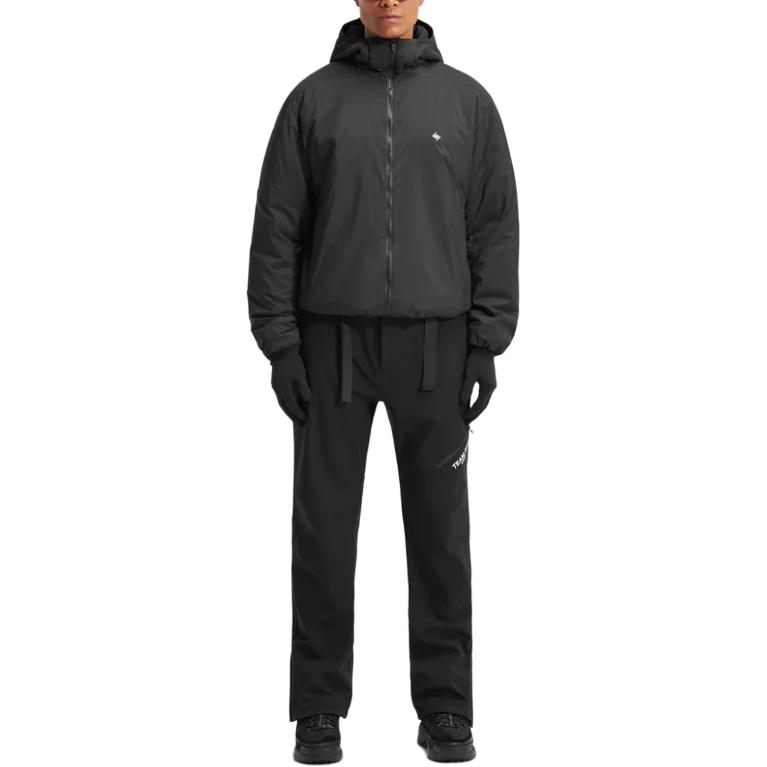 Shop REPRESENT Team 247 黑色保暖连帽拉链夹克 247M107-01