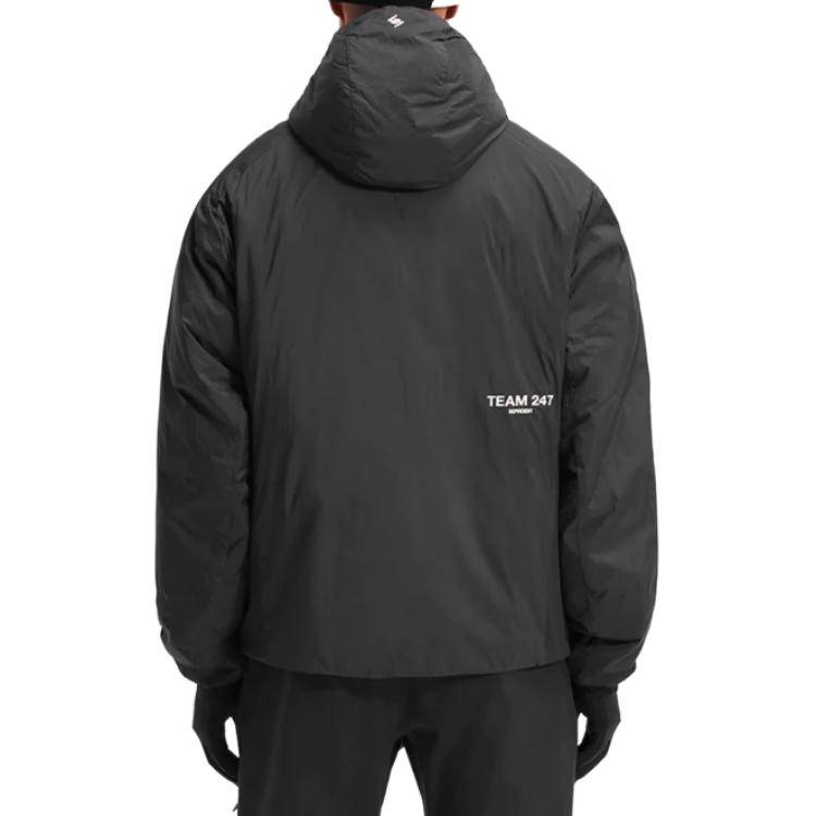 Sizing REPRESENT Team 247 黑色保暖连帽拉链夹克 247M107-01