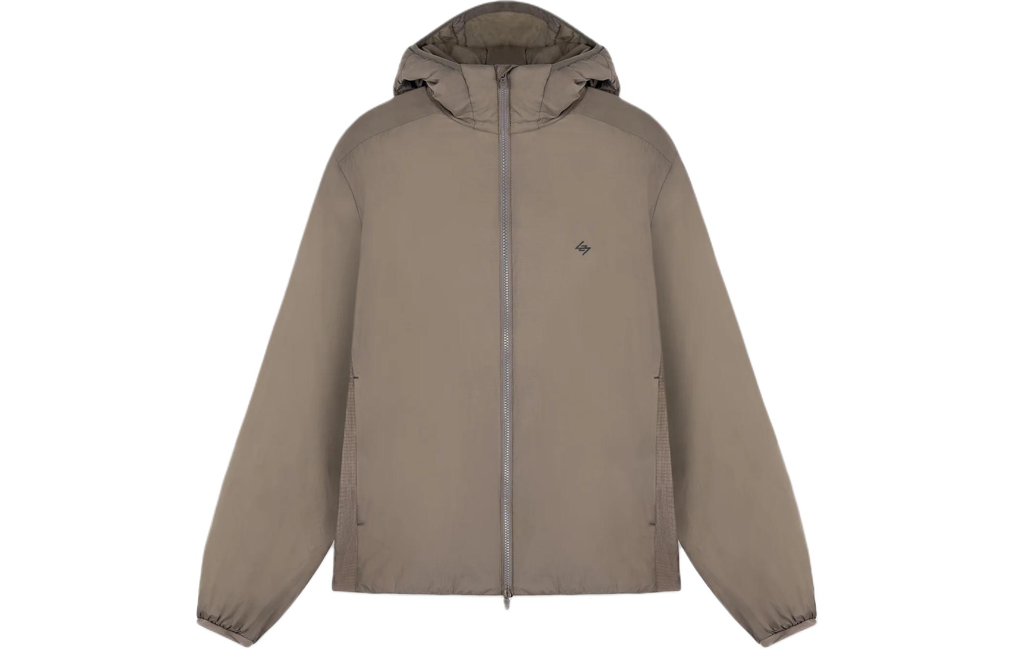 Represent Team 247 Camel Insulated Logo Hoodie Zip-Up Jacket 247M107-499