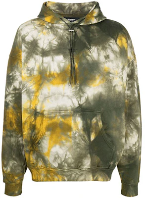 Represent 扎染抽象花卉连帽衫 黄绿色 M04033YELLOW Buy Represent 扎染抽象花卉连帽衫 黄绿色 M04033YELLOW
