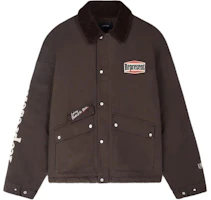 Represent Utility Carpenter Jacket Retro Brown Slim-Fit Long Sleeve Coat MLM139-13 Represent Utility Carpenter Jacket Retro Brown Slim-Fit Long Sleeve Coat MLM139-13