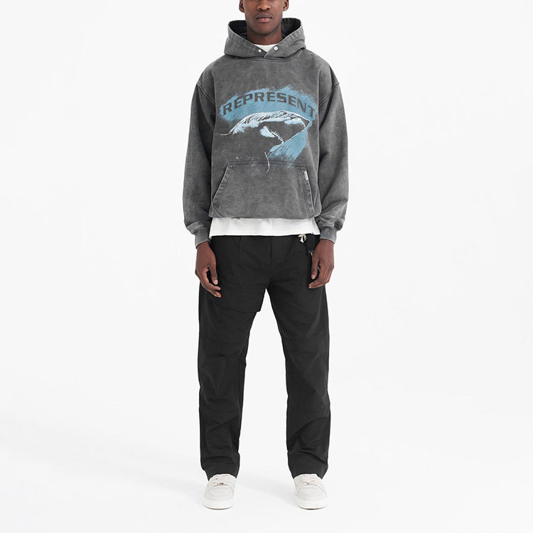 Lookbook Represent Vintage Graphic Print Pullover Hoodie - Style M04222-20