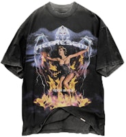 REPRESENT Washed Vintage Skull Logo Black Tee T-Shirt M05055-03 REPRESENT Washed Vintage Skull Logo Black Tee T-Shirt M05055-03