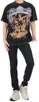 Lookbook REPRESENT Washed Vintage Skull Logo Black Tee T-Shirt M05055-03