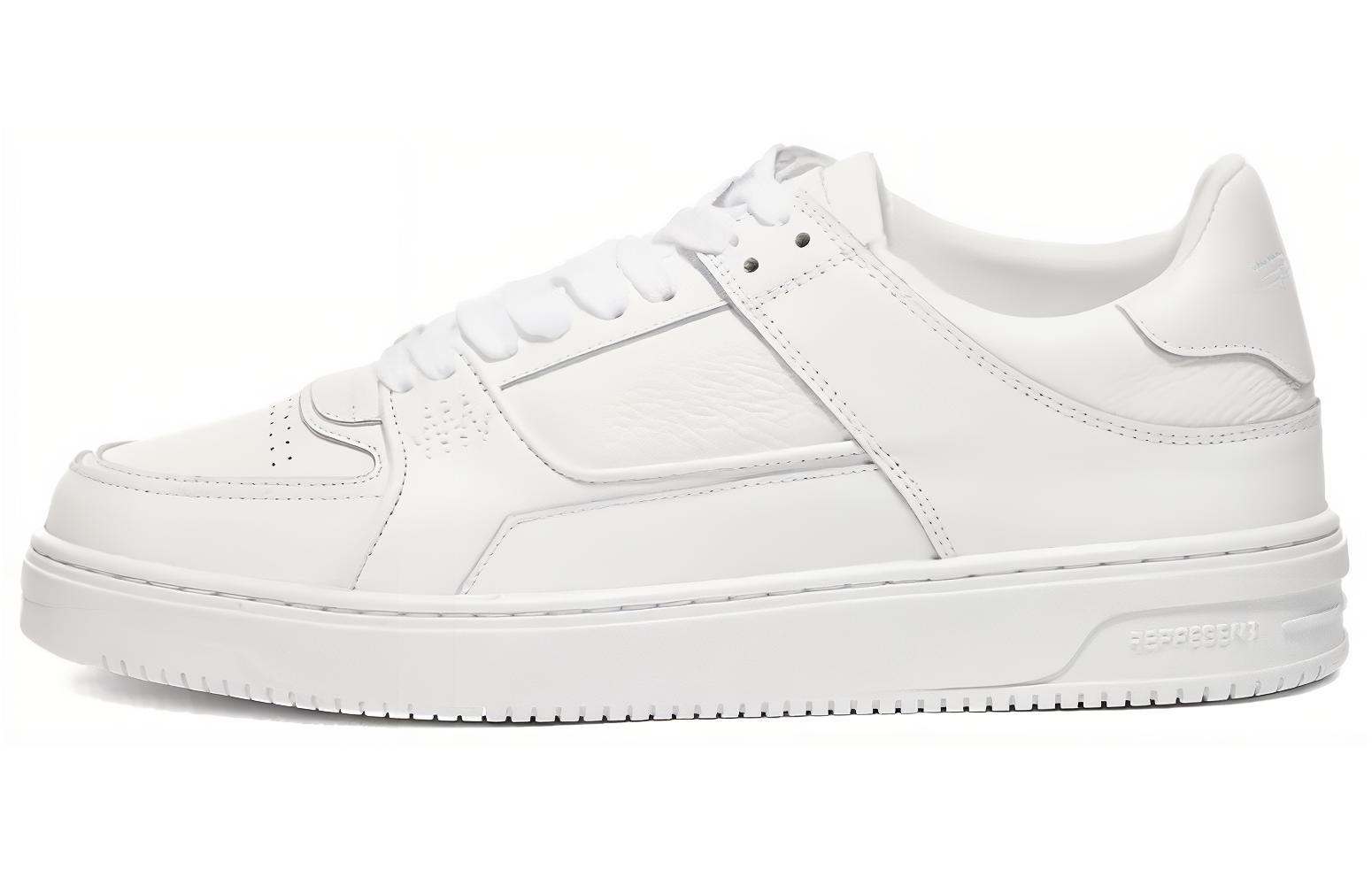 REPRESENT White Low-Top Leather Sneakers M12046-721