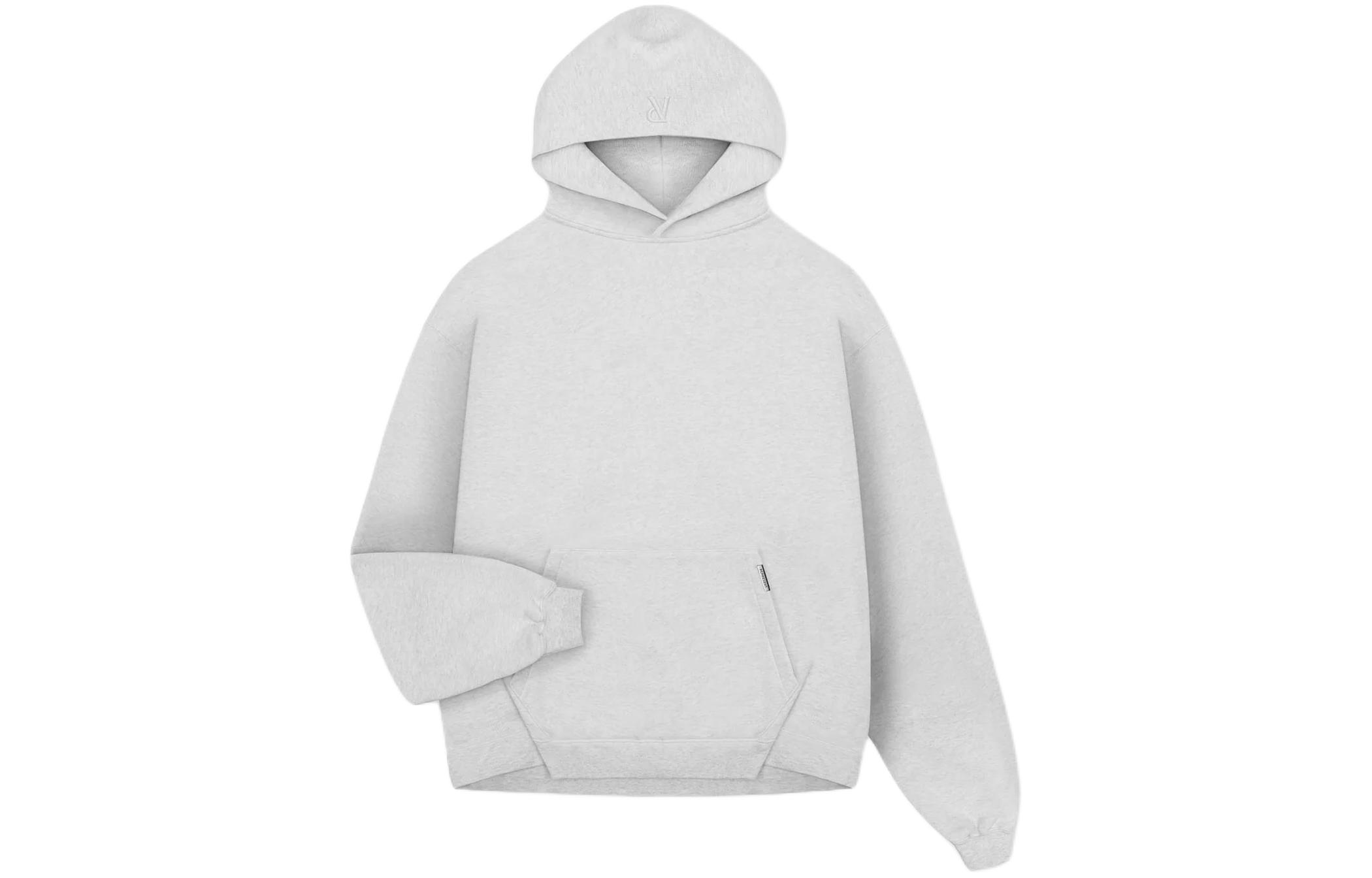 Represent White Solid Color Long Sleeve Hoodie INM407-506