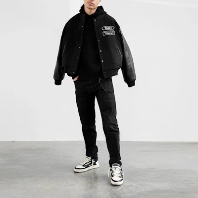 REPRESENT 羊毛混纺连帽套头衫毛衣 黑色 M02038-01 Shop REPRESENT 羊毛混纺连帽套头衫毛衣 黑色 M02038-01