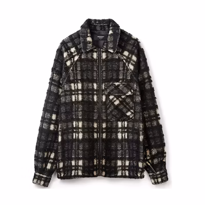 REPRESENT Work Shirt Black Checkered Pocket Loose-Fit Jacket M06021-34
