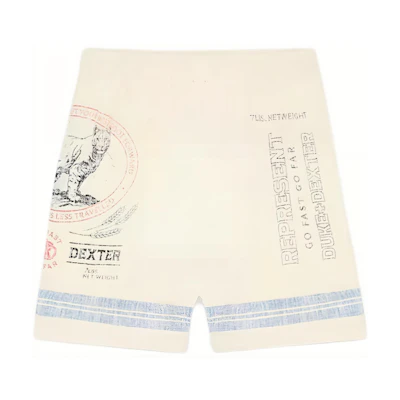 REPRESENT DUKE DEXTER FW24 Lightweight Elastic Pocket Shorts Beige. MLM723-299