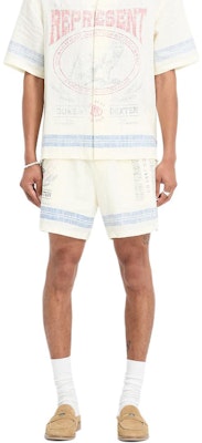 REPRESENT x DUKE DEXTER FW24 Lightweight Elastic Pocket Shorts Beige. MLM723-299 Shop REPRESENT x DUKE DEXTER FW24 Lightweight Elastic Pocket Shorts Beige. MLM723-299