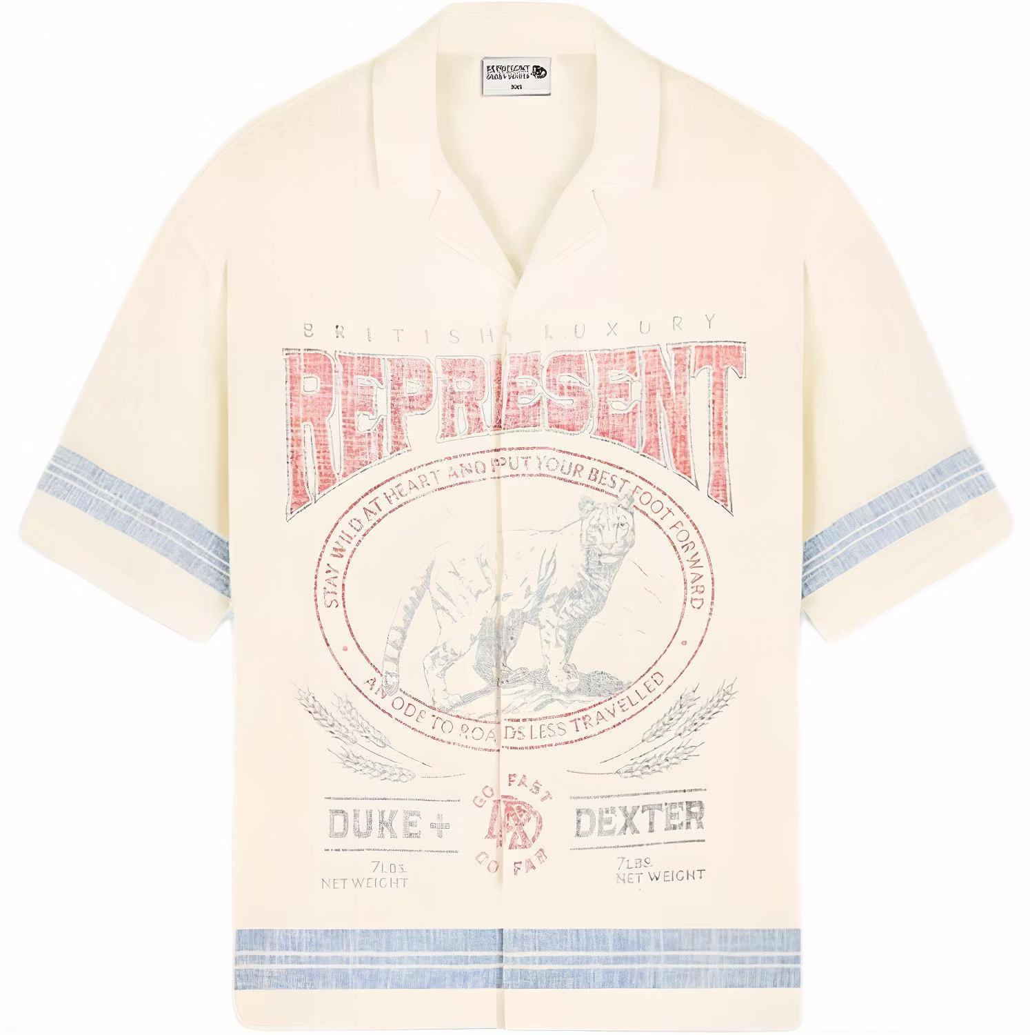 represent-x-duke-dexter-fw-24-vintage-faded-letter-animal-print-shirt-beige-men-mlm-249-299