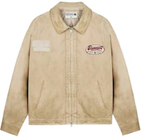 Represent x DUKE DEXTER Retro Logo Zip Jacket Sand Men’s FW24 Collaboration MLM176-087 Represent x DUKE DEXTER Retro Logo Zip Jacket Sand Men’s FW24 Collaboration MLM176-087