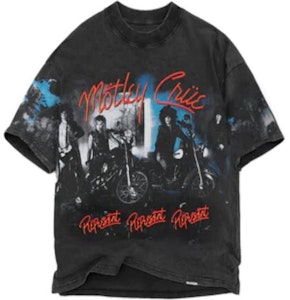 REPRESENT X Mötley Crüe联名灰色印花宽松版男士T恤 MT4015-20 Buy REPRESENT X Mötley Crüe联名灰色印花宽松版男士T恤 MT4015-20