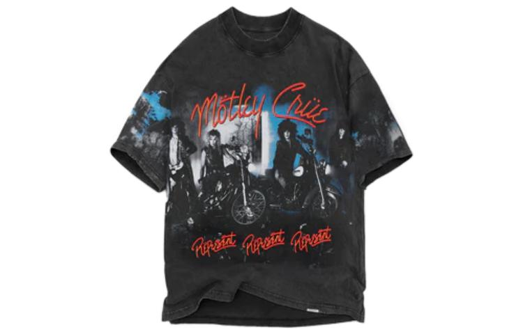 Order REPRESENT X モトリー・クルー コラボ グレー グラフィックプリント オーバーサイズ Tシャツ メンズ MT4015-20