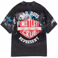 Lookbook REPRESENT X Mötley Crüe Collaboration Grey Graphic Print Oversized T-Shirt Men MT4015-20