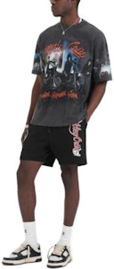 REPRESENT X Mötley Crüe联名灰色印花宽松版男士T恤 MT4015-20 Details for REPRESENT X Mötley Crüe联名灰色印花宽松版男士T恤 MT4015-20