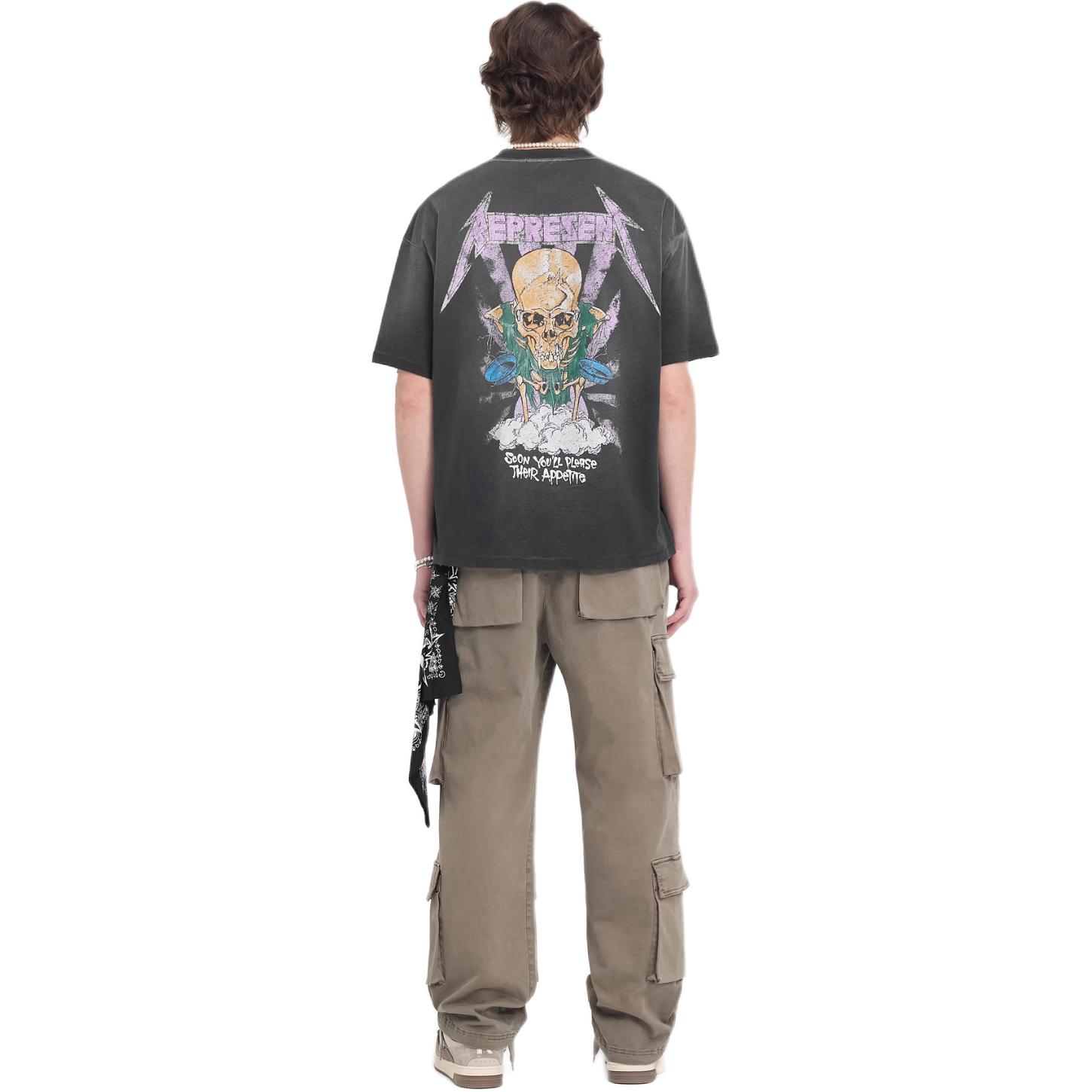 Purchase REPRESENT x METALLICA Kemeja-T Grafik Hitam Lengan Pendek. MLM4352-230