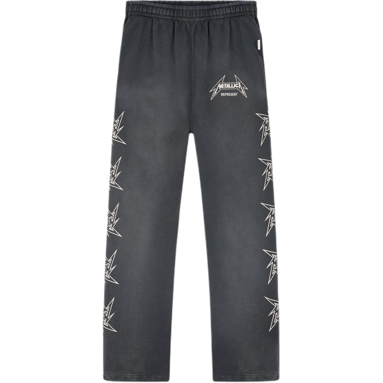 Order REPRESENT x METALLICA SS24 Seluar Santai Pinggang Getah Hitam Lelaki. MLM4376-230