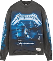 REPRESENT x METALLICA SS24 Graphic Crewneck Long Sleeve Tee Vintage Grey MLM4384-020 REPRESENT x METALLICA SS24 Graphic Crewneck Long Sleeve Tee Vintage Grey MLM4384-020