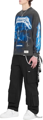 REPRESENT x METALLICA SS24 Kemeja Lengan Panjang Grafik Vintage Kelabu MLM4384-020 Details for REPRESENT x METALLICA SS24 Kemeja Lengan Panjang Grafik Vintage Kelabu MLM4384-020