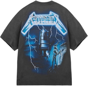 REPRESENT x METALLICA 闪电图案灰色圆领短袖男士T恤 SS24款 MLM4356-020 Lookbook REPRESENT x METALLICA 闪电图案灰色圆领短袖男士T恤 SS24款 MLM4356-020