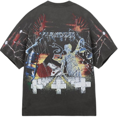 REPRESENT x METALLICA SS24 Vintage Grey Graphic Crewneck Short Sleeve T-Shirt MLM4354-020 Lookbook REPRESENT x METALLICA SS24 Vintage Grey Graphic Crewneck Short Sleeve T-Shirt MLM4354-020