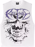 Revenge FW24 Skull Flame Cut Retro Crewneck Tank Unisex White FLAME-CUT-OFF-CREAM Revenge FW24 Skull Flame Cut Retro Crewneck Tank Unisex White FLAME-CUT-OFF-CREAM