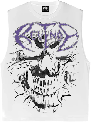 Revenge FW24 Skull Flame Cut Retro Crewneck Tank Unisex White FLAME-CUT-OFF-CREAM Buy Revenge FW24 Skull Flame Cut Retro Crewneck Tank Unisex White FLAME-CUT-OFF-CREAM