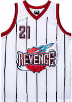 Revenge White Jersey Embroidered Unisex Sleeveless Basketball Tank Top White EMBJERSEY-JRSY-WHTE Revenge White Jersey Embroidered Unisex Sleeveless Basketball Tank Top White EMBJERSEY-JRSY-WHTE