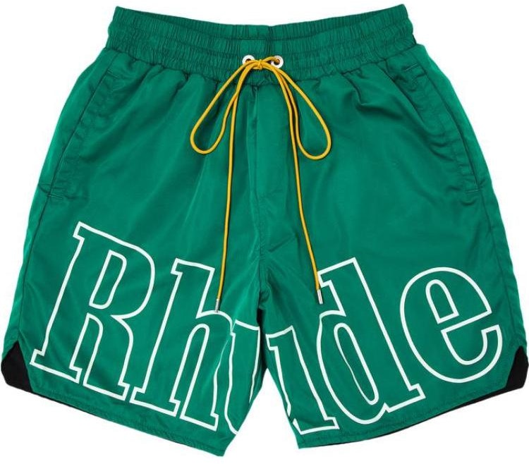 rhude-green-loose-fit-shorts-with-logo-print-and-drawstring-rhss-24-sh-128423730373