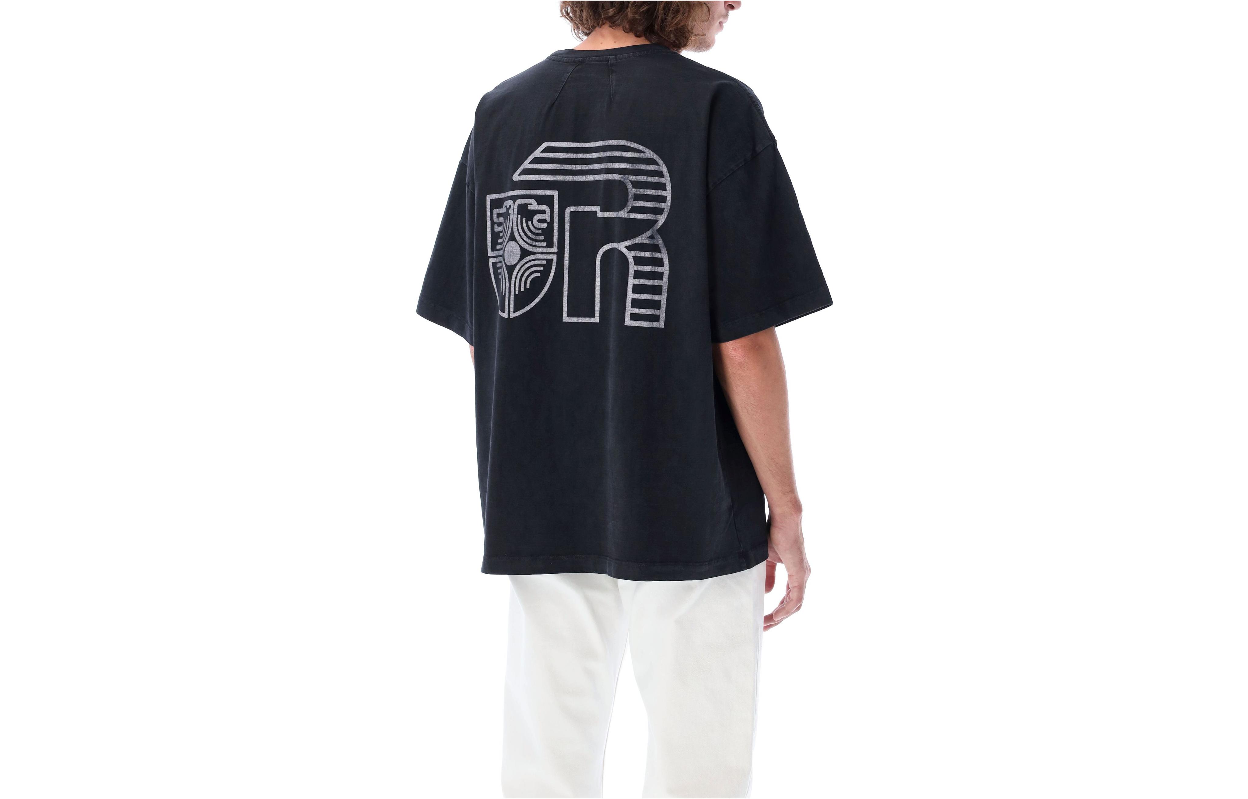 Lookbook RHUDE 復古標誌印花短袖圓領T恤 TT09012610C0610