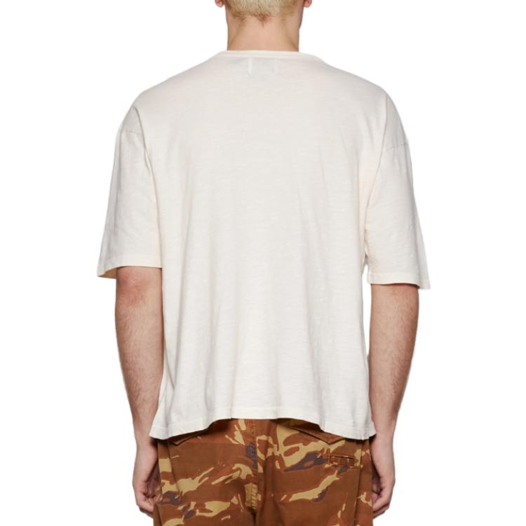 Shop RHUDE 白色波点Logo印花圆领T恤. RHFW23TT070126-11