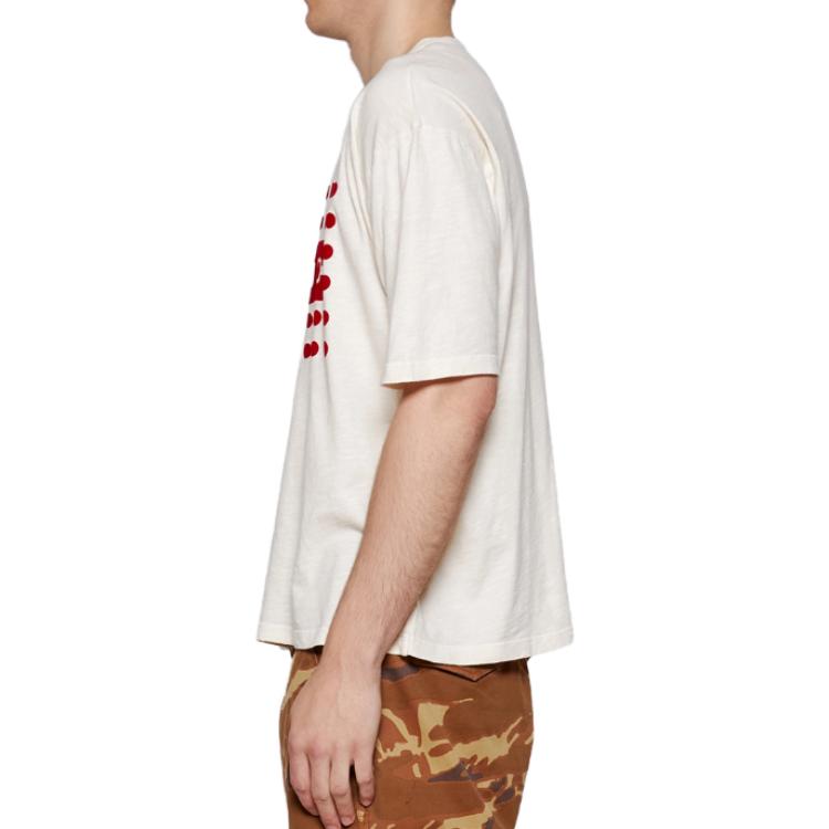 Purchase RHUDE 白色波点Logo印花圆领T恤. RHFW23TT070126-11