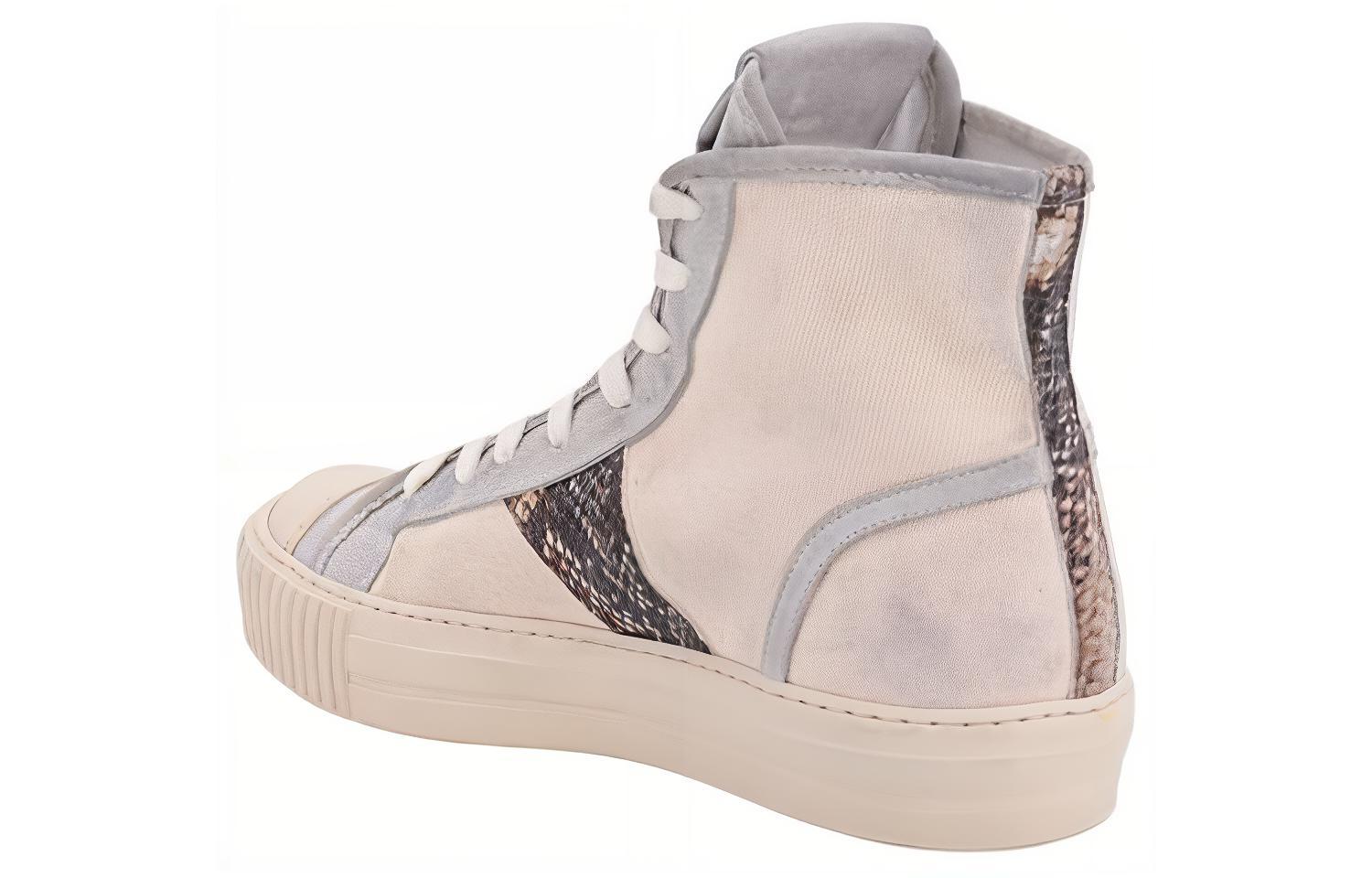 Lookbook Rhude Bel Airs High 'Black Croc' Sepatu Hitam Kulit Krokodil RHPF23FO03975-119