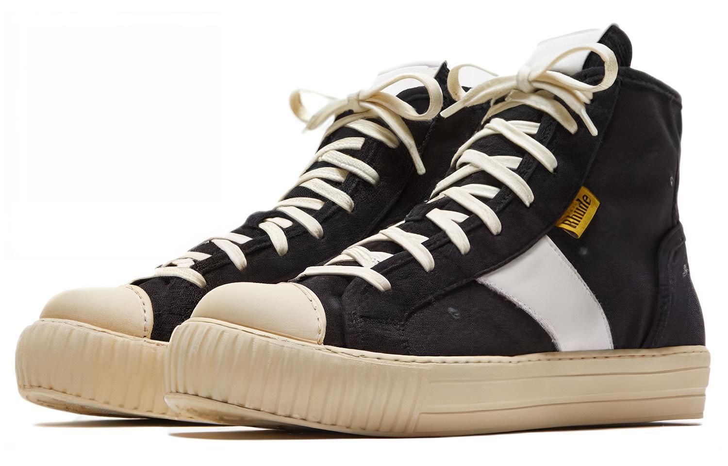 Rhude Bel Airs High 'White Black' 圖 3